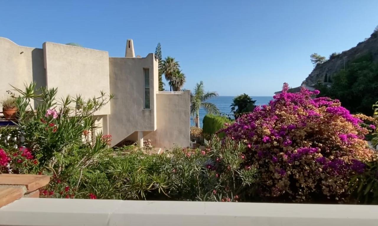 Espectacular Casa En La Playa Con Piscina Privada Villa Almunecar Bagian luar foto
